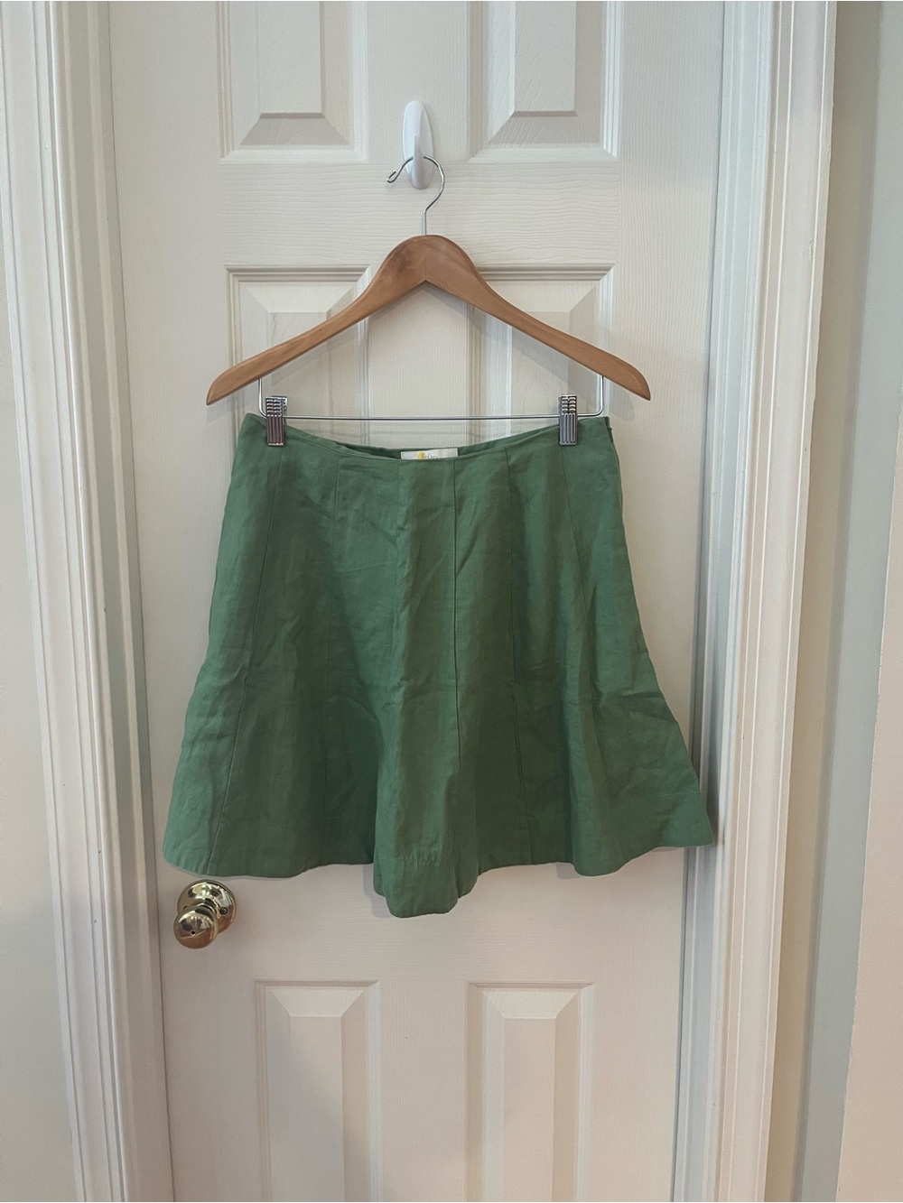Boden Green Circle Skirt with Pockets